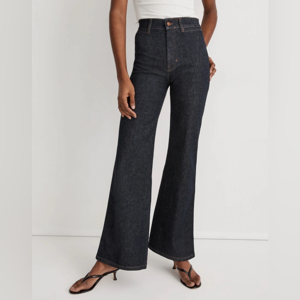Madewell 11" High-Rise Flare Jeans in Durland Wash 31 NWT